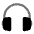 Headphones Round Icon from Solar Bold Duotone Set