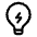 Lightbulb Bolt Icon from Solar Linear Set | Free Download as SVG Vector and Transparent PNG | Streamline icons