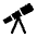 Telescope Icon from Solar Bold Set