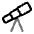 Telescope Icon from Solar Line Duotone Set