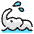 Elephant Water Icon from Ultimate Colors Set