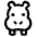 Hippo Icon from Ultimate Regular Set | Free Download as SVG Vector and Transparent PNG | Streamline icons