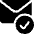 Email Action Check Icon from Ultimate Bold Set