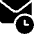Email Action Clock Icon from Ultimate Bold Set