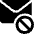 Email Action Disable Icon from Ultimate Bold Set