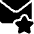 Email Action Star Icon from Ultimate Bold Set