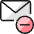 Email Action Subtract Icon from Ultimate Colors Set