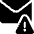 Email Action Warning Icon from Ultimate Bold Set