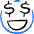 Smiley Rich Icon from Freehand Duotone - Free Set