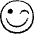 Smiley Wink Icon from Freehand Line - Free Set
