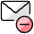 Email Action Subtract Icon from Ultimate Colors - Free Set