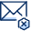 Email Delete Icon from Cyber Duotone Set