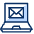 Email Laptop Icon from Cyber Duotone Set