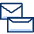 Envelope Double Icon from Cyber Duotone Set