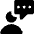 Messages People Man Bubble Square Icon from Nova Solid - Free Set
