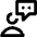 Messages People Man Bubble Square Icon from Nova Line - Free Set