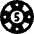 Casino Chip 5 Icon from Ultimate Bold - Free Set