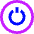 Button Power Circle 1 Icon from Sharp Neon - Free Set