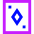 Card Game Diamond Icon from Sharp Neon - Free Set