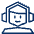 Headset User Icon from Cyber Line - Free Set