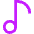 Music Note 1 Icon from Sharp Neon - Free Set