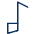 Music Note 1 Icon from Cyber Line - Free Set