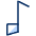 Music Note 1 Icon from Cyber Duotone - Free Set