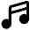 Music Note 2 Icon from Core Remix - Free Set | Free Download as SVG Vector and Transparent PNG | Streamline icons