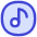 Music Note Circle Icon from Flex Duo - Free Set