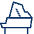 Piano 1 Icon from Cyber Line - Free Set