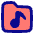 Play List Folder Icon from Plump Pop - Free Set