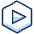 Play Media Video Hexagon Icon from Cyber Duotone - Free Set