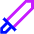 Sword Attack Icon from Sharp Neon - Free Set