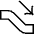 Escalator Down Arrow Icon from Guidance – Free Set