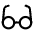 Glasses Icon from Solar Linear Set