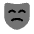 Download free Mask Sad PNG, SVG vector icon from Solar Bold Duotone set.