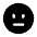 Expressionless Circle Icon from Solar Bold Set