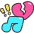 Sad Song Icon from Stickies Colors - Free Set