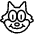 Famous Character Cat Icon from Streamline Light 3.0 Set
