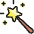 Video Game Magic Wand Icon from Ultimate Colors Set