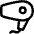 Hair Dryer Icon from Flex Line Set