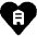 Real Estate Favorite Heart Building Icon from Ultimate Bold Set