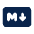 Markdown Fill Icon from Mingcute Fill Set