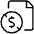 File Copyright Dollar Icon from Ultimate Light Set