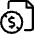 File Copyright Dollar Icon from Ultimate Regular Set