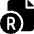 File Copyright R Icon from Ultimate Bold Set