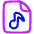 Audio File Icon from Plump Neon Set