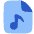Audio File Icon from Plump Flat Set