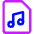 Audio File Icon from Core Neon Set