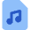 Audio File Icon from Core Flat Set
